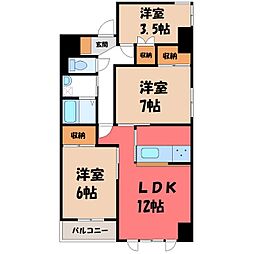 グリーンフォレスト 3LDKの間取図画像
