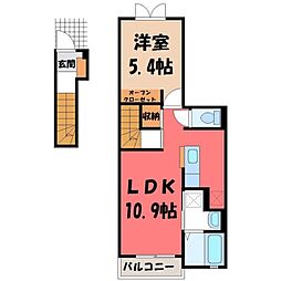 JR東北本線 岡本駅 徒歩34分 2階/-