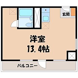 phoenix瑞雲 ワンルームの間取図画像
