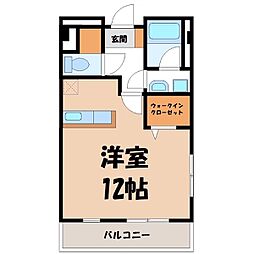 プリステージュ ワンルームの間取図画像