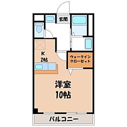 ファーストフィールド ワンルームの間取図画像
