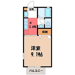 東武宇都宮線 東武宇都宮駅 バス17分 挟又局前下車 徒歩7分 1階/-