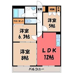東武宇都宮線 南宇都宮駅 徒歩19分 6階/-