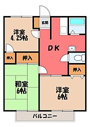 サンハイツアーデル II 2階/-