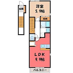 サニーレジデンス 1LDKの間取図画像
