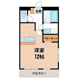 クライムドア ワンルームの間取図画像