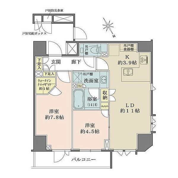 ザ・パークハウス北青山 ｜東京都港区北青山2丁目(賃貸マンション2LDK・2階・60.87㎡)の写真 その1