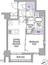 イプセ代々木  ｜ 東京都渋谷区代々木2丁目（賃貸マンション1LDK・2階・33.27㎡） その2