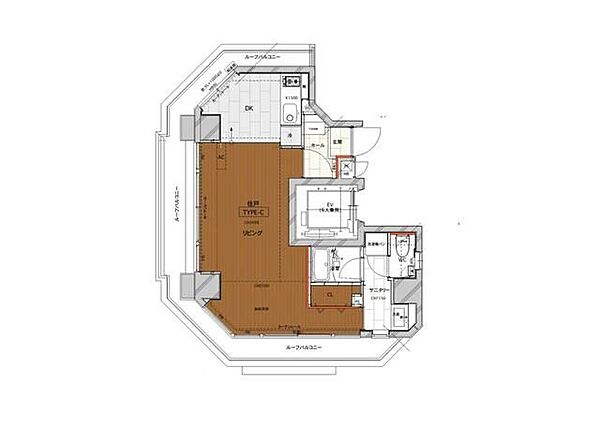 ル・グラシエル　レゼール御成門 ｜東京都港区新橋6丁目(賃貸マンション1R・11階・34.13㎡)の写真 その2