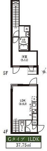 レピュア神楽坂駅前レジデンス ｜東京都新宿区細工町(賃貸マンション1LDK・4階・37.75㎡)の写真 その2