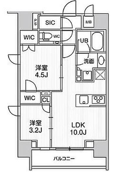 シーズンフラッツ大森ブライト ｜東京都品川区南大井6丁目(賃貸マンション2LDK・2階・42.99㎡)の写真 その2