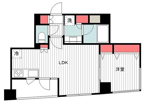 ガラ・ステーション蔵前 ｜東京都台東区蔵前4丁目(賃貸マンション1LDK・3階・42.73㎡)の写真 その2