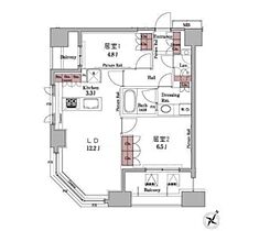 パークアクシス白金台  ｜ 東京都港区白金台3丁目（賃貸マンション2LDK・7階・61.11㎡） その2