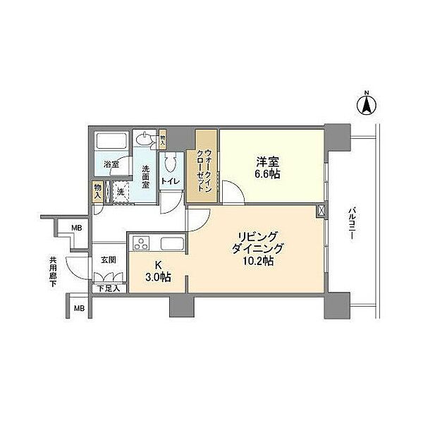 豊洲シエルタワー ｜東京都江東区豊洲5丁目(賃貸マンション1LDK・31階・54.14㎡)の写真 その2