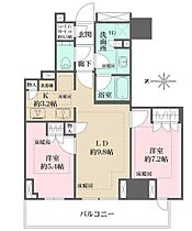 ザ・パークハウス三田タワー  ｜ 東京都港区三田2丁目（賃貸マンション2LDK・16階・57.36㎡） その2