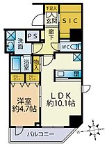 ガリシア新宿North2  ｜ 東京都新宿区百人町2丁目（賃貸マンション1LDK・11階・44.33㎡） その2