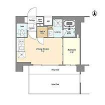 アジュールテラス東陽町  ｜ 東京都江東区東陽5丁目（賃貸マンション1DK・9階・26.13㎡） その2