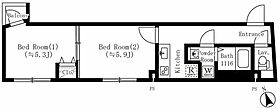 TRADIS池袋本町  ｜ 東京都豊島区池袋本町2丁目（賃貸マンション1LDK・5階・35.02㎡） その2