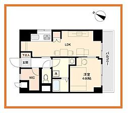 トーア錦糸町マンション 1LDKの間取図画像
