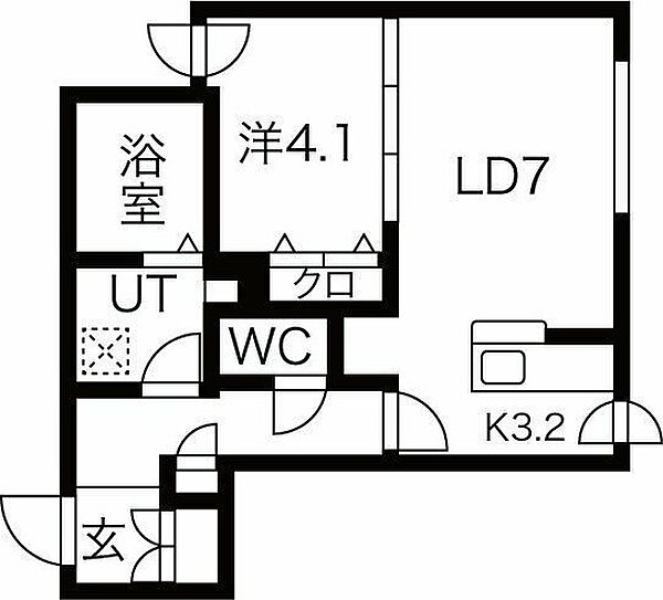 シャール大通西 106｜北海道札幌市中央区大通西14丁目(賃貸マンション1LDK・1階・38.05㎡)の写真 その2