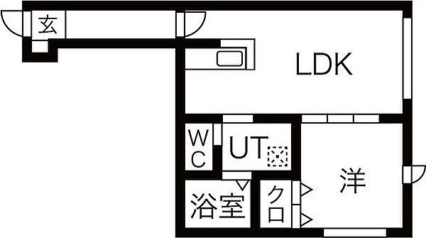 ラティアス 102｜北海道札幌市手稲区前田一条12丁目(賃貸アパート1LDK・2階・30.00㎡)の写真 その2