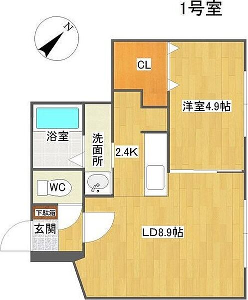 FRONTIER(フロンティア) 301｜北海道札幌市手稲区手稲本町一条3丁目(賃貸マンション1LDK・3階・36.76㎡)の写真 その2