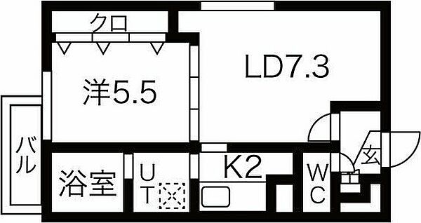 VeroShangri-la 501｜北海道札幌市東区北十二条東11丁目(賃貸マンション1LDK・5階・35.49㎡)の写真 その2