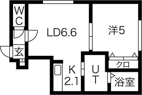 Gentile(ジェンティーレ) 101｜北海道札幌市豊平区平岸三条18丁目(賃貸アパート1LDK・1階・32.00㎡)の写真 その3