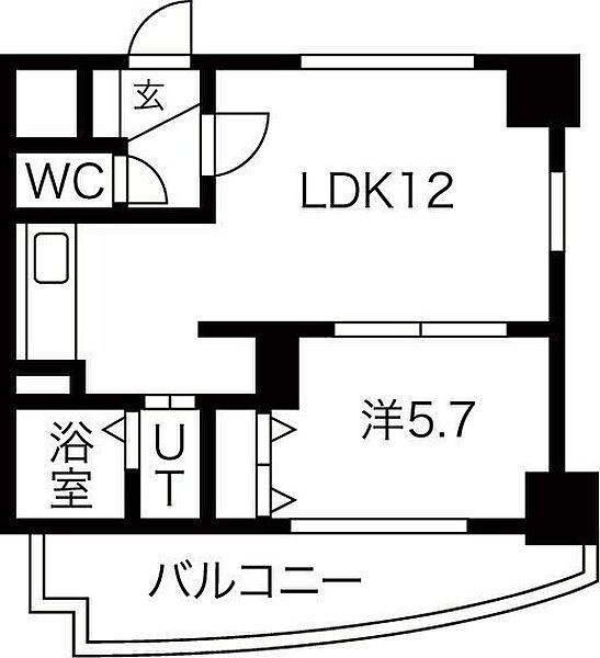 SEIRA東札幌 703｜北海道札幌市白石区東札幌一条1丁目(賃貸マンション1LDK・7階・39.35㎡)の写真 その2