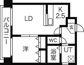 クレインコート 402 ｜ 北海道札幌市白石区南郷通15丁目南1-39（賃貸マンション1LDK・4階・34.00㎡） その2