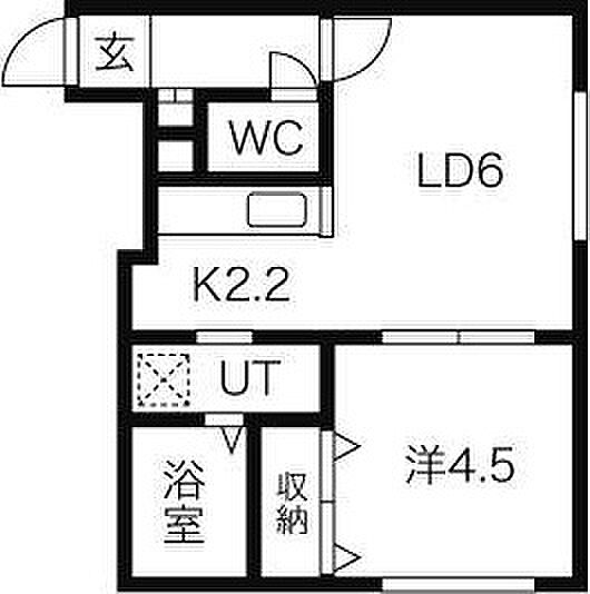 LEE SPACE 36 202｜北海道札幌市東区北三十六条東19丁目(賃貸アパート1LDK・3階・30.40㎡)の写真 その3