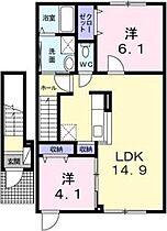 ヴューテラスII 202 ｜ 北海道札幌市北区南あいの里5丁目3-17（賃貸アパート2LDK・2階・58.87㎡） その2