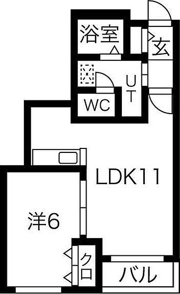 アヴェニューロンドール 4-C｜北海道札幌市中央区大通東8丁目(賃貸マンション1LDK・4階・39.62㎡)の写真 その3