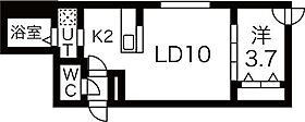 DPレジデンス元町 402 ｜ 北海道札幌市東区北二十三条東12丁目2-13（賃貸マンション1LDK・4階・33.83㎡） その2