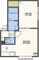 M’sプレイス百合が原 206 ｜ 北海道札幌市北区百合が原10丁目6-5（賃貸アパート1LDK・3階・34.59㎡） その2