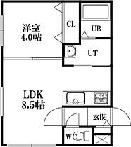 ポルトボヌール櫻 102 ｜ 北海道札幌市西区発寒六条11丁目7-31（賃貸マンション1LDK・1階・29.47㎡） その2