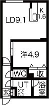 カサトレス白石 203 ｜ 北海道札幌市白石区本通1丁目南1-1（賃貸マンション1LDK・2階・35.16㎡） その2