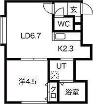 Urizun Apt.(うりずん) 102 ｜ 北海道札幌市西区八軒五条東3丁目4-10（賃貸アパート1DK・2階・30.40㎡） その2