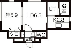 ブリリアントR 402 ｜ 北海道札幌市豊平区美園八条1丁目2-9（賃貸マンション1DK・4階・34.70㎡） その2