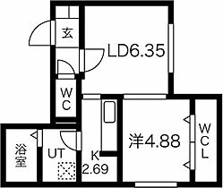 mountri kotoni(モントリー琴似) 201 ｜ 北海道札幌市西区琴似一条1丁目6-12（賃貸マンション1LDK・2階・34.50㎡） その2