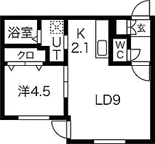 ラフレーズ発寒(La fraise Hassamu) 303 ｜ 北海道札幌市西区発寒七条10丁目1-6（賃貸マンション1LDK・3階・33.60㎡） その2