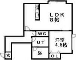 メゾン・プロヴァンス 202 ｜ 北海道札幌市白石区菊水元町八条1丁目13-15（賃貸アパート1LDK・3階・30.00㎡） その2