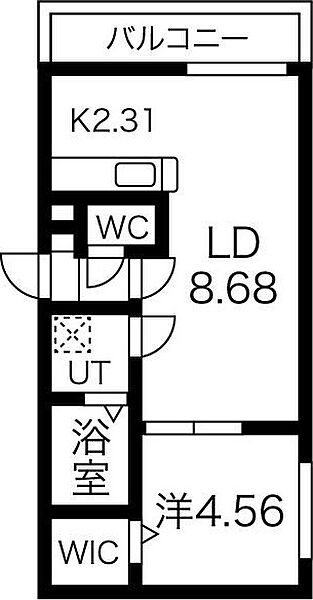 vonen幌西 303｜北海道札幌市中央区南十二条西16丁目(賃貸マンション1LDK・3階・34.02㎡)の写真 その3