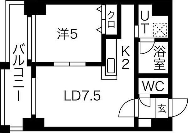 maple元町 304｜北海道札幌市東区北二十二条東16丁目(賃貸マンション1LDK・3階・33.00㎡)の写真 その2