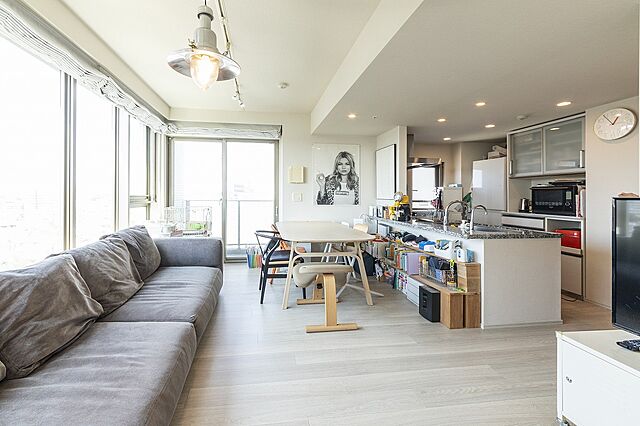 リビング/ダイニング 東中野駅2分「オーベルアーバンツ東中野」 8階/-