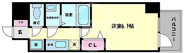 画像2:スプランディッド天王寺パークサイド　間取り