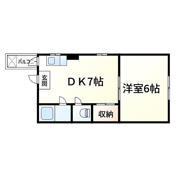 コーシンハイツ ｜大阪府大阪市阿倍野区播磨町2丁目(賃貸マンション1DK・2階・26.00㎡)の写真 その2