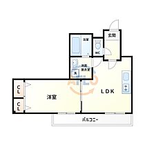 サンライトあべのVI  ｜ 大阪府大阪市阿倍野区王子町2丁目（賃貸アパート1LDK・1階・38.65㎡） その2