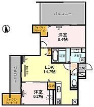 GRACA（グラサ）  ｜ 大阪府大阪市住吉区南住吉1丁目（賃貸アパート3LDK・3階・67.49㎡） その2