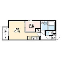 ランペドゥーザ  ｜ 大阪府大阪市東住吉区西今川1丁目（賃貸アパート1LDK・2階・33.67㎡） その2